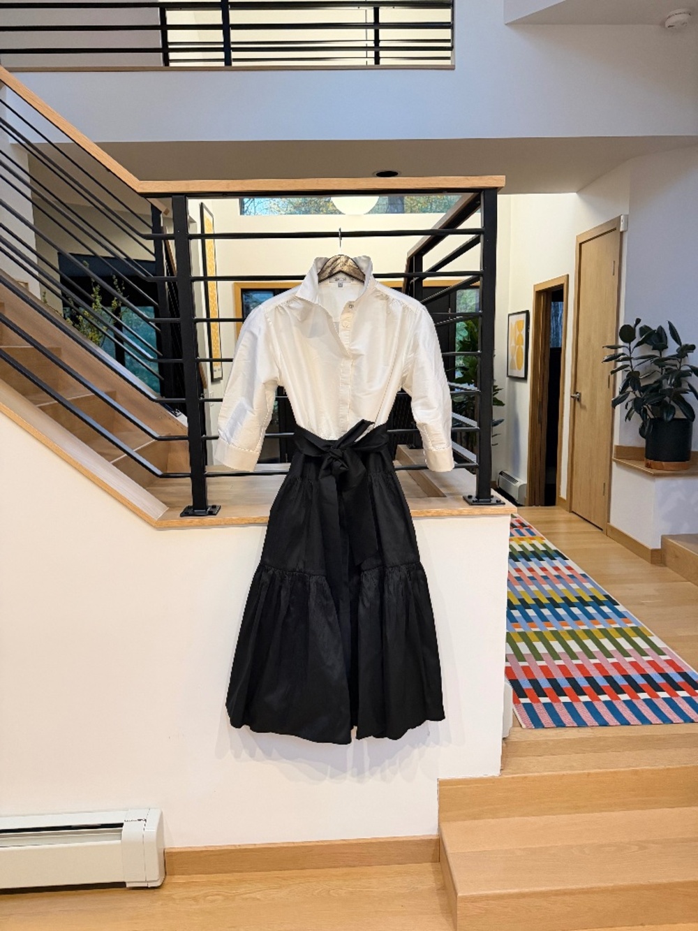 Rickie Freeman for Teri Jon two town taffeta Shirtdress Sz 14